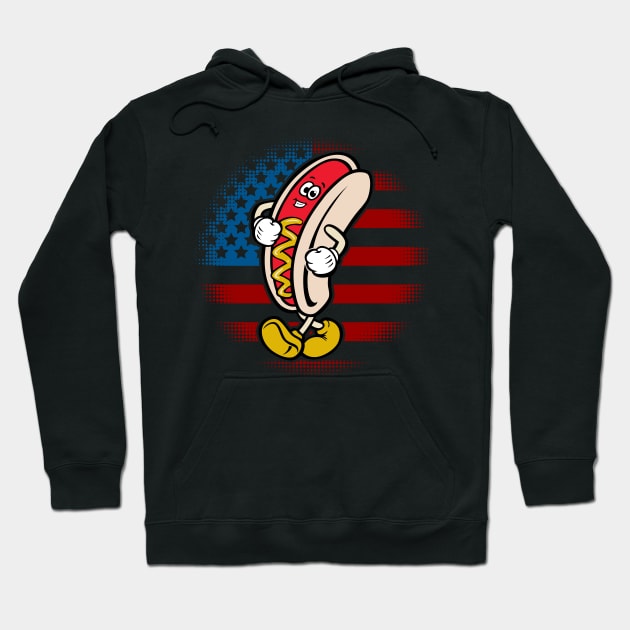 Hot Dog with Mustard Hoodie by RadStar